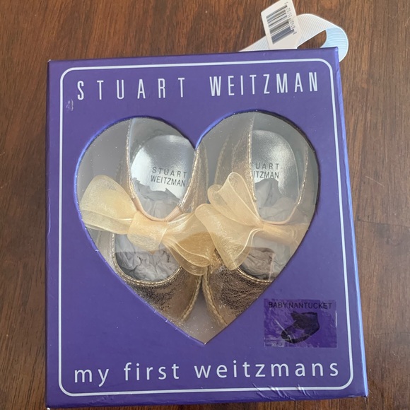 Gold Stuart Weitzman Slippers - Picture 2 of 4